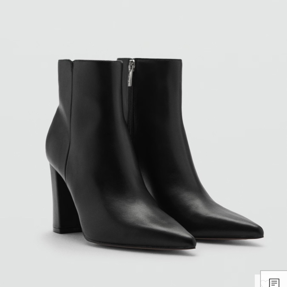 MANGO Pointed Heel Ankle Boot